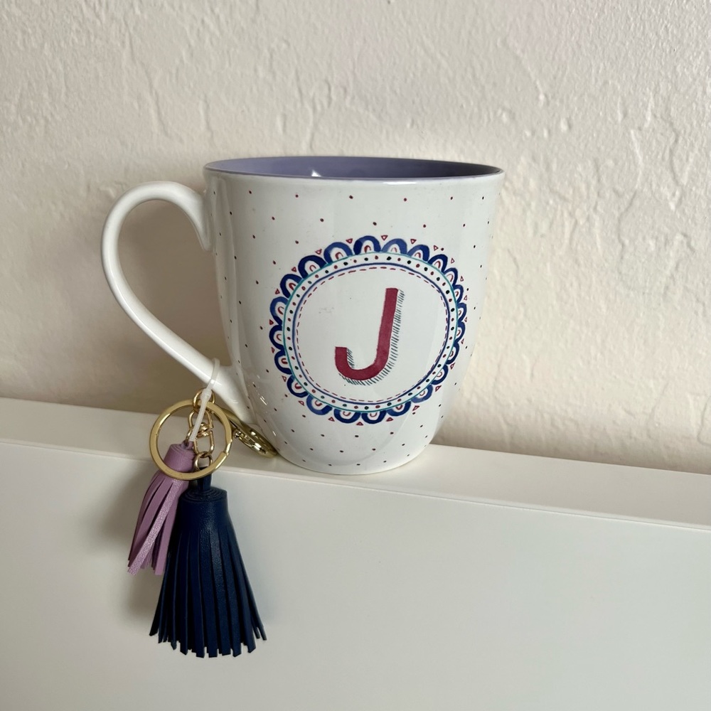 NWT Cute Mug with J Monogram